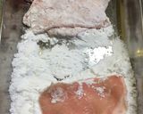 豚ロース薄切り竜田揚げの白髪ネギサンド作り方4写真