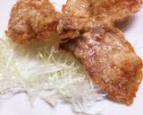 豚ロース薄切り竜田揚げの白髪ネギサンド作り方7写真