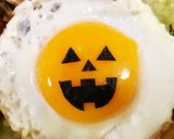 秋のロコモコ弁当☆ハロウィンキャラ弁作り方3写真