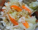 かぼす香る茹でキャベツの和え物作り方2写真