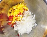パプリカチーズハンバーグ作り方2写真