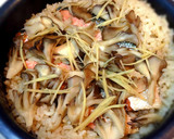白だし・節約♪鮭と舞茸の炊き込みご飯作り方4写真
