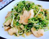 簡単中華☆豆苗のニンニク炒め！作り方6写真