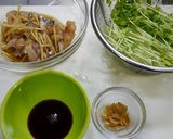 簡単！アジと豆苗の香味炒め作り方3写真