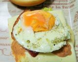 俺流！ベーコン月見バーガー作り方5写真