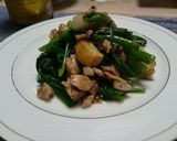 ワインに合う♪鶏肉と小ネギのにんにく炒め作り方12写真