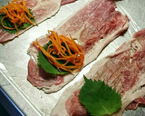 野菜たっぷり肉巻き・すき焼きのたれ味作り方5写真
