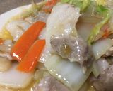 豚と野菜の柚子胡椒餡かけ炒め作り方6写真