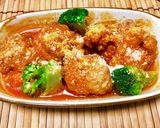 冷食食品だけで鶏肉とブロッコリートマト煮作り方3写真