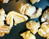 鶏股肉の焼き鳥風柚子七味をかけて作り方5写真