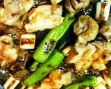 鶏股肉の焼き鳥風柚子七味をかけて作り方8写真
