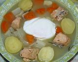 暖いスープで朝食、サーモンと根菜のポトフ作り方9写真