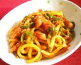 ピザソースde超簡単♡ナポリタンうどん♪作り方5写真