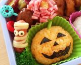 にぎやか☆ハロウィンキャラ弁☆お弁当作り方1写真