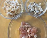 きのこと蓮根のおこわ作り方1写真