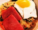 野菜と目玉焼きとスパムのラーメン作り方5写真