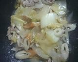 白菜と豚肉と竹輪のあんかけ作り方6写真
