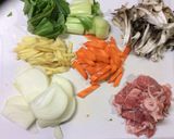 パパッと肉野菜丼作り方2写真
