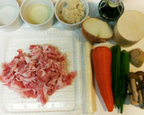 豚肉と野菜のしぐれ煮“のっけ丼”作り方1写真