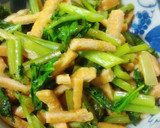 めんつゆで簡単☆かぶの葉と油あげの炒め煮作り方6写真