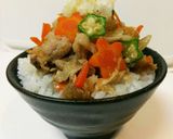 豚肉と野菜のしぐれ煮“のっけ丼”作り方10写真