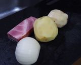 簡単、絶品グラタン風ベーコンポテトパイ♬作り方1写真