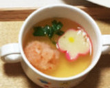 料亭風♪　海老しんじょうのお吸い物作り方14写真