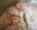 ダシダで♥お豆腐つくねと春雨の中華スープ作り方3写真