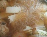 ダシダで♥お豆腐つくねと春雨の中華スープ作り方5写真