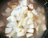 子供に秋の味覚を！里芋ごはん作り方1写真