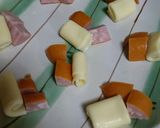 カレー味焼おにぎり！チーズウィンナー入り作り方2写真