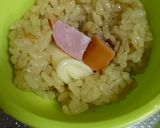 カレー味焼おにぎり！チーズウィンナー入り作り方3写真