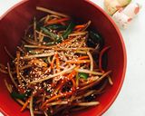 カット野菜で簡単★きんぴらゴボウ&人参♬作り方8写真