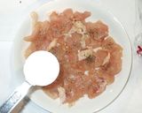 簡単辛子明太子炒め♪鶏むね肉しめじ小松菜作り方3写真
