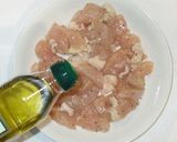 簡単辛子明太子炒め♪鶏むね肉しめじ小松菜作り方4写真