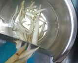 ごぼうと大根の醤油ペペロンチーノ♪作り方4写真