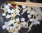 ごぼうと大根の醤油ペペロンチーノ♪作り方9写真