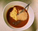 ラーメンで〆るための、しゃぶしゃぶのタレ作り方1写真