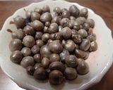 アミタケとムカゴの味噌汁作り方3写真