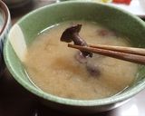 アミタケとムカゴの味噌汁作り方7写真