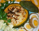 カボチャの肉詰め ゆずタルタルソース作り方10写真