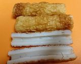 簡単★お手軽★【サーモンの竹輪ピザ】作り方1写真