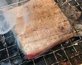 胡麻とスダチで食べる中トロの炙り作り方2写真