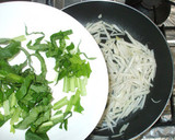 大根の皮と小松菜のキンピラ♪ホタテ水煮缶作り方4写真