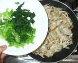 簡単辛子明太子炒め♪鶏むね肉しめじ小松菜作り方9写真