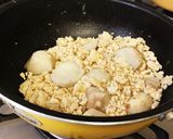 里芋と鳥ひき肉のそぼろあん作り方3写真