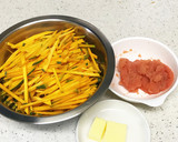 簡単♬かぼちゃのたらこバター炒め☆作り方1写真
