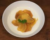毎朝♪柿deはちみつヨーグルト作り方3写真
