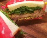 ネギ味噌チキンと厚焼き卵♡親子サンド作り方9写真