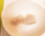 7か月離乳食。里芋と枝豆のペースト作り方1写真